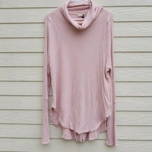 Free People Thermal Blouse, Lg